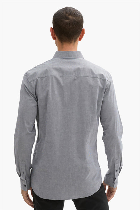 Chemise à manches longues - gris
