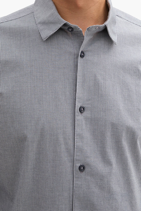 Chemise à manches longues - gris