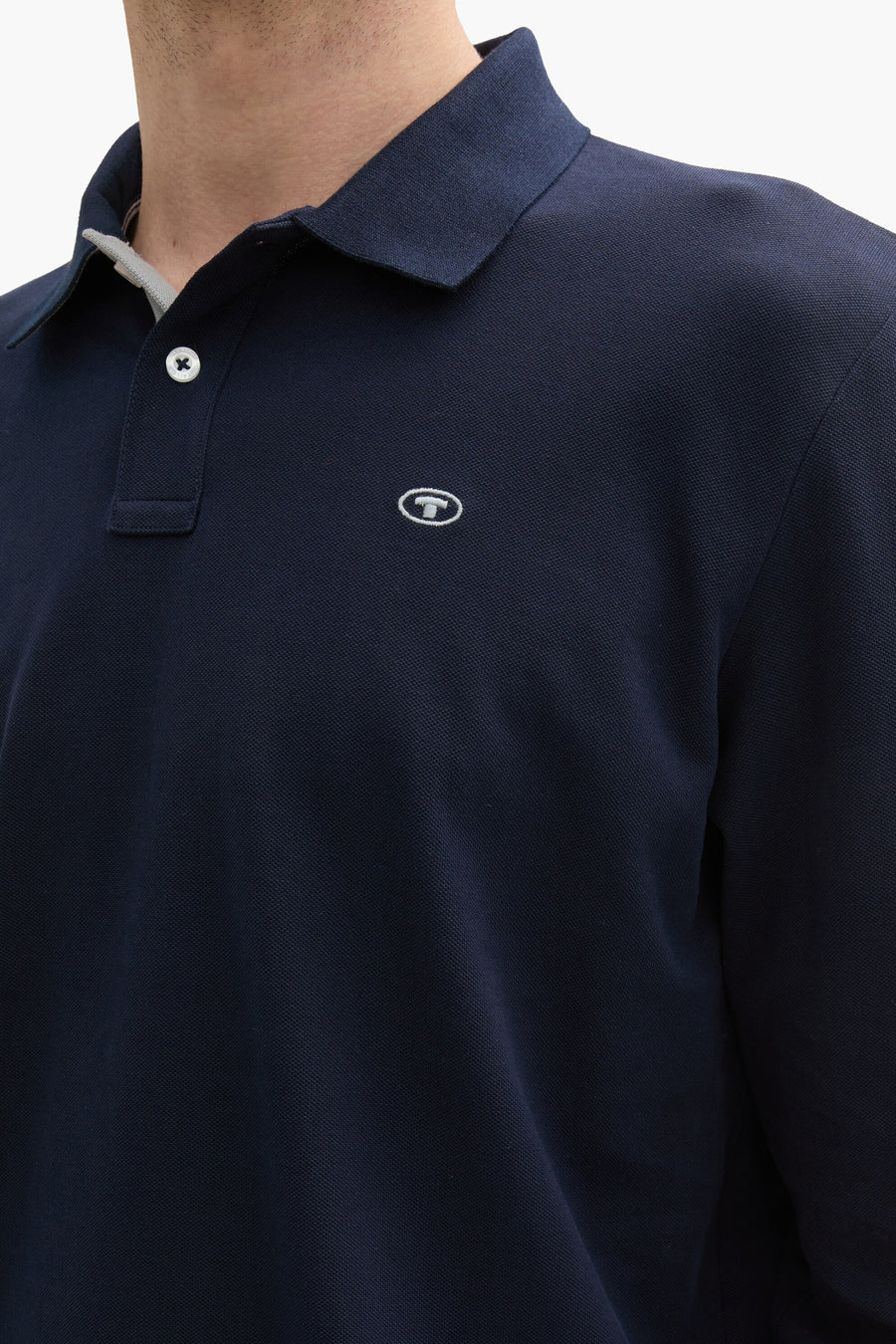 Polo à manches longues - bleu - TOM TAILOR