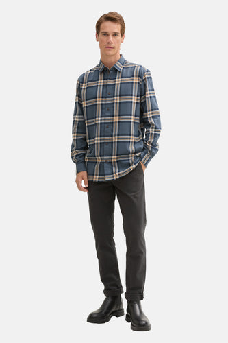 Chemise à manches longues - bleu