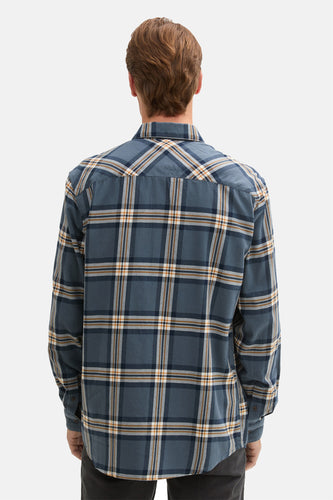 Chemise à manches longues - bleu - TOM TAILOR