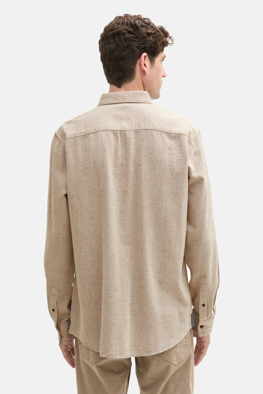 Chemise à manches longues - beige - TOM TAILOR