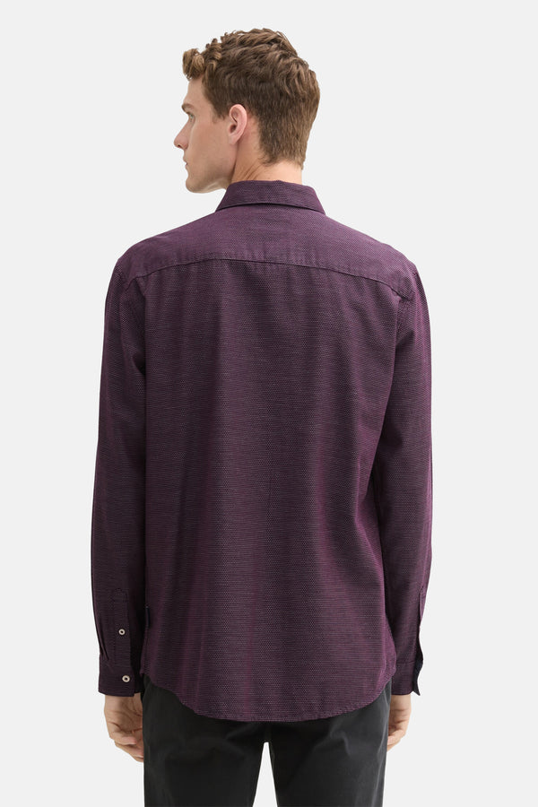 Chemise (manches longues) Rouge - TOM TAILOR