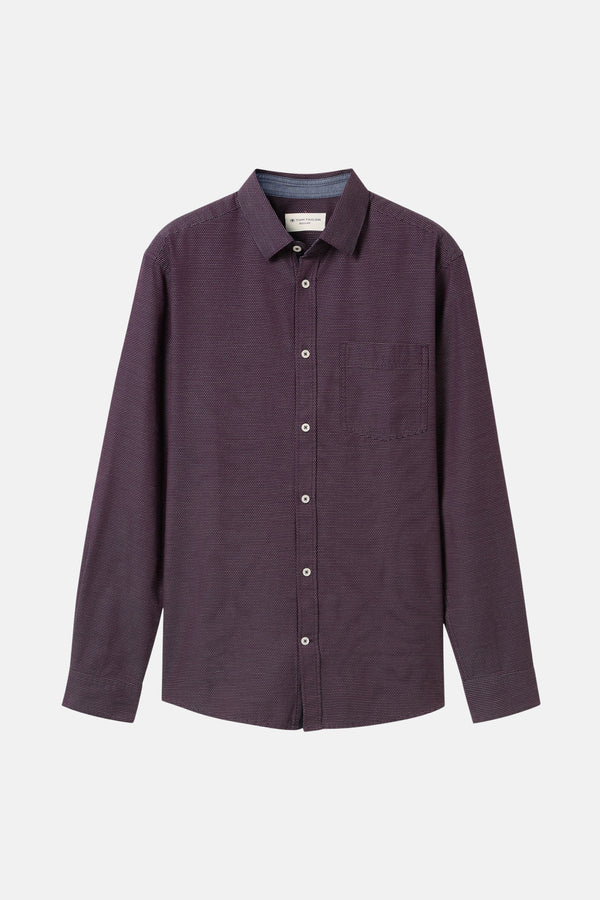 Chemise (manches longues) Rouge - TOM TAILOR