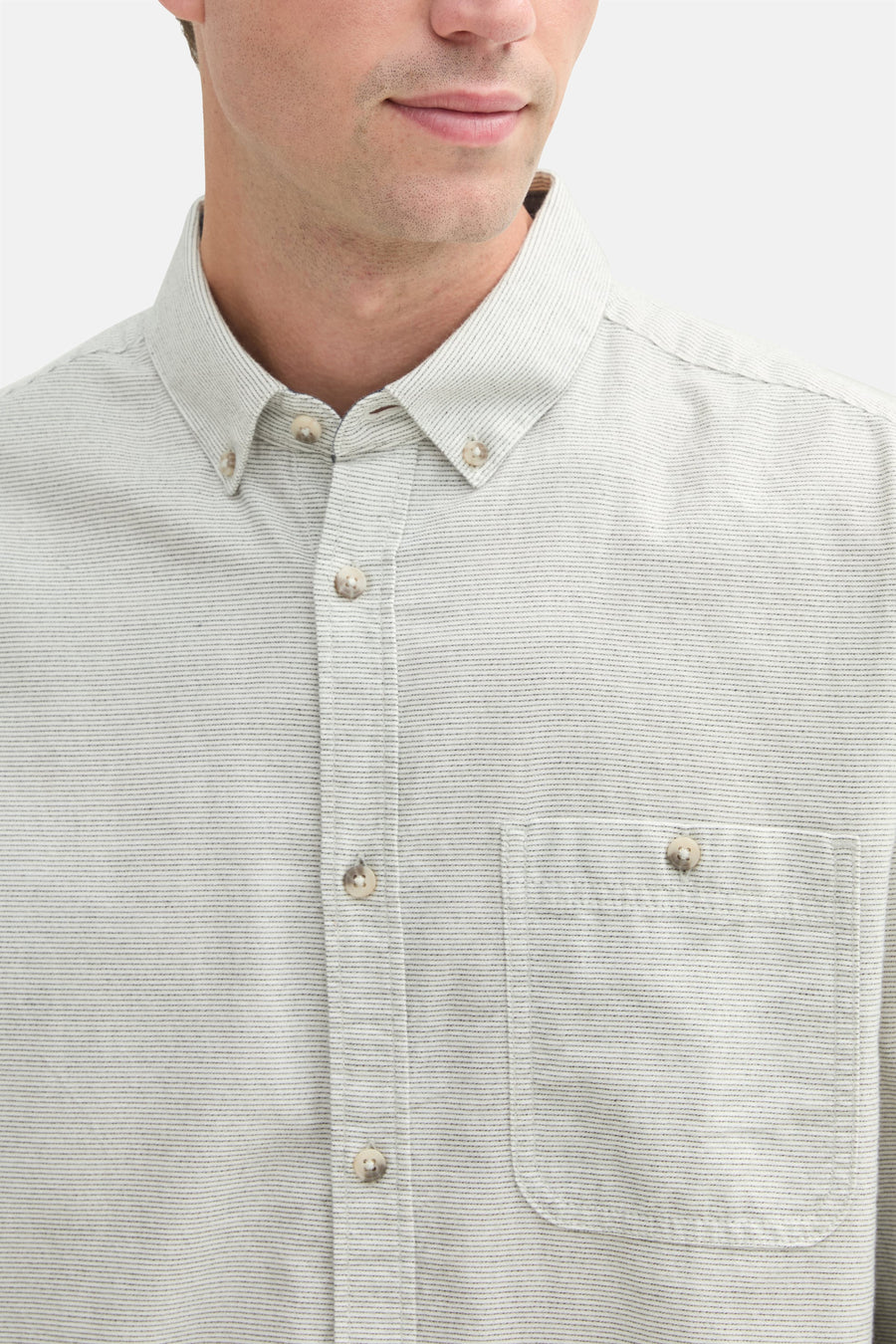 Chemise à manches longues - vert - TOM TAILOR