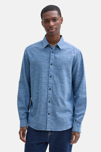 Chemise à manches longues - bleu - TOM TAILOR
