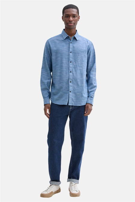 Chemise (manches longues) Bleu - TOM TAILOR