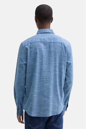 Chemise à manches longues - bleu - TOM TAILOR