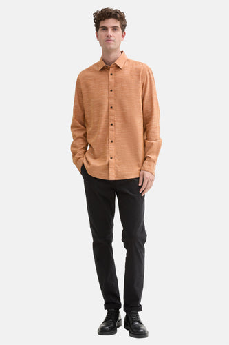 Chemise à manches longues - orange - TOM TAILOR