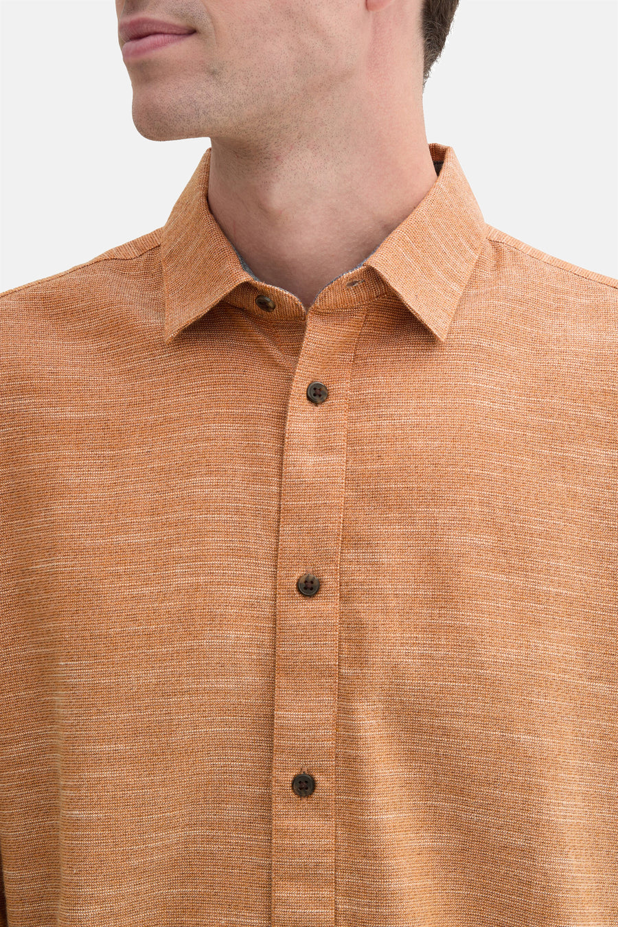 Chemise à manches longues - orange - TOM TAILOR