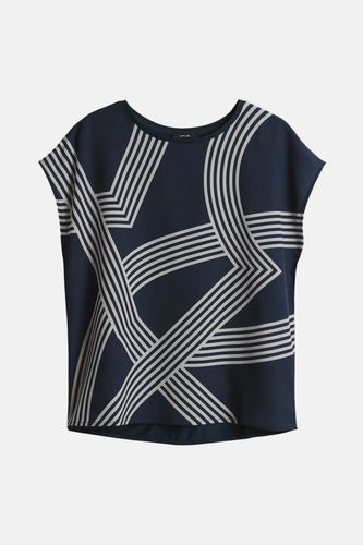 Blouse à manches courtes - Noir - OPUS