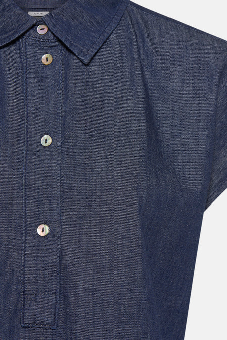 Robes manches courtes Mid blue denim - OPUS