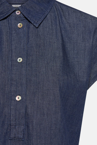 Robe à manches courtes - mid blue denim - OPUS