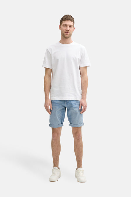 Short - light blue denim