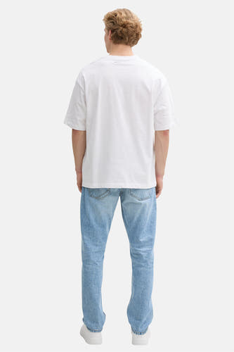 Lichtblauwe denim straight jeans van Tom Tailor, met een klassieke styling.