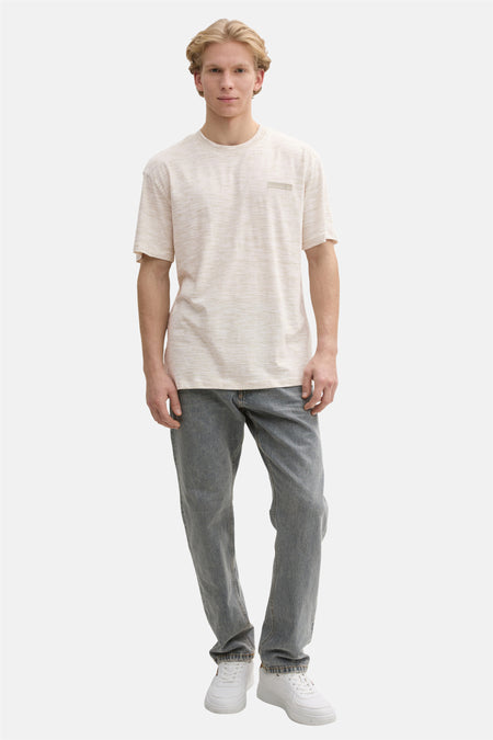 T-shirt (manches courtes) Écru - TOM TAILOR