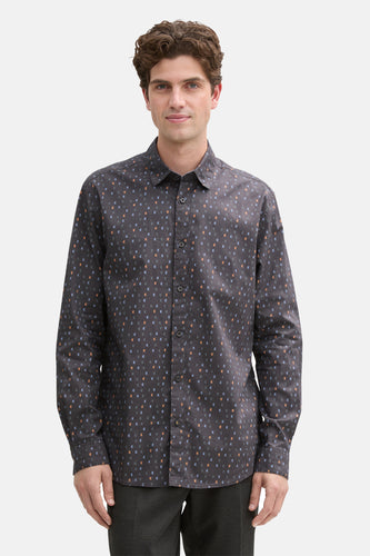 Chemise à manches longues - gris - TOM TAILOR