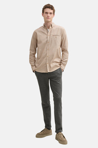Chemise à manches longues - Beige