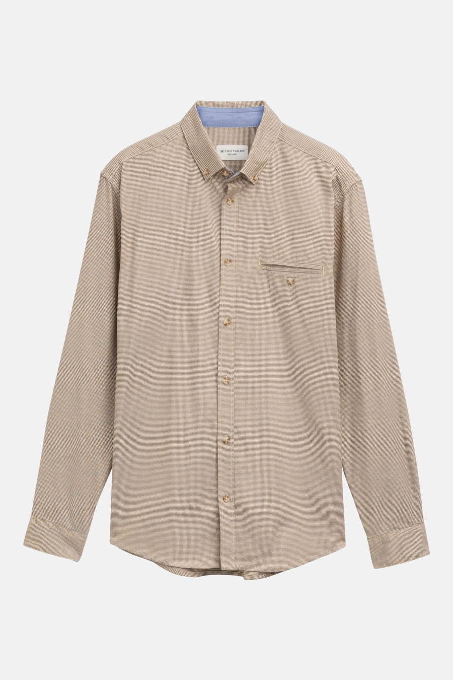 Chemise à manches longues - Beige - TOM TAILOR