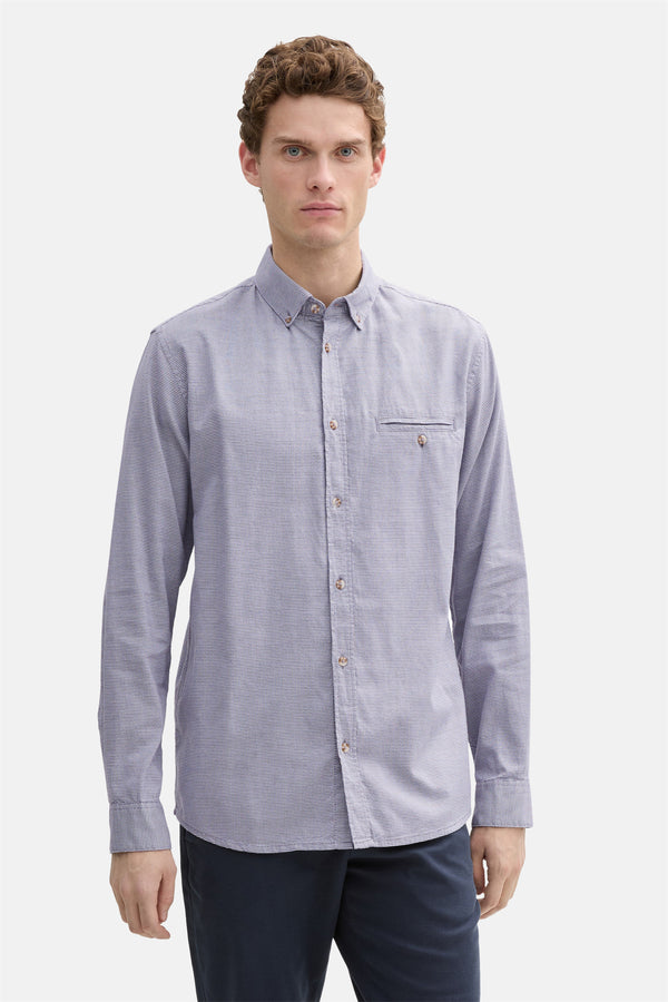 Chemise (manches longues) Gris - TOM TAILOR