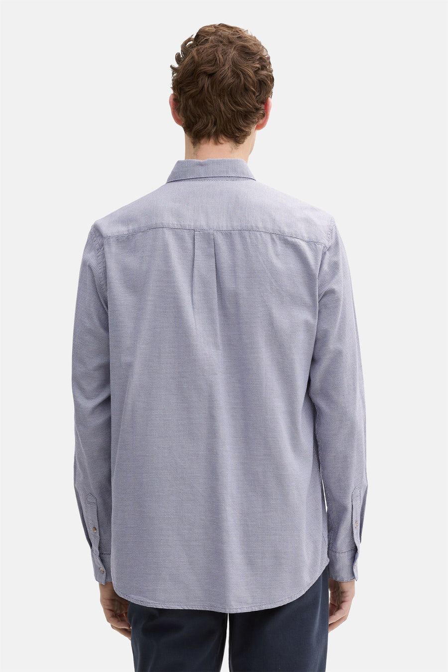 Chemise à manches longues - Bleu - TOM TAILOR