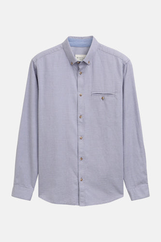 Chemise à manches longues - Bleu - TOM TAILOR