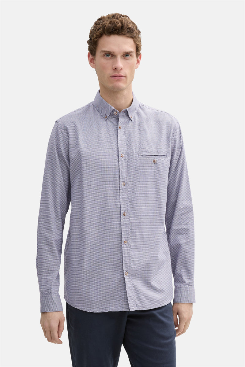 Chemise (manches longues) Gris - TOM TAILOR