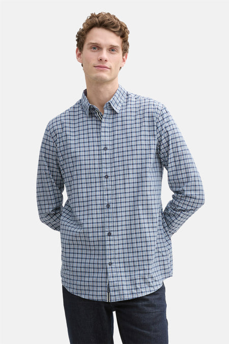 Chemise (manches longues) Bleu - TOM TAILOR
