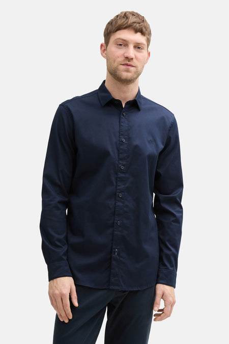 Chemise à manches longues - bleu