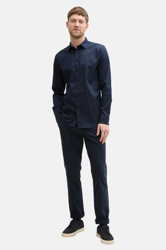Chemise à manches longues - bleu - TOM TAILOR