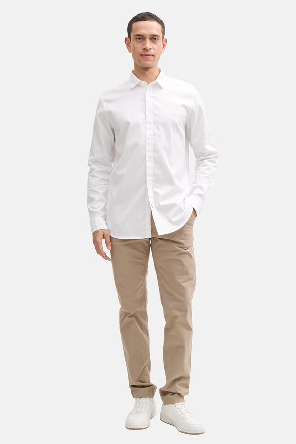 Chemise (manches longues) Blanc - TOM TAILOR