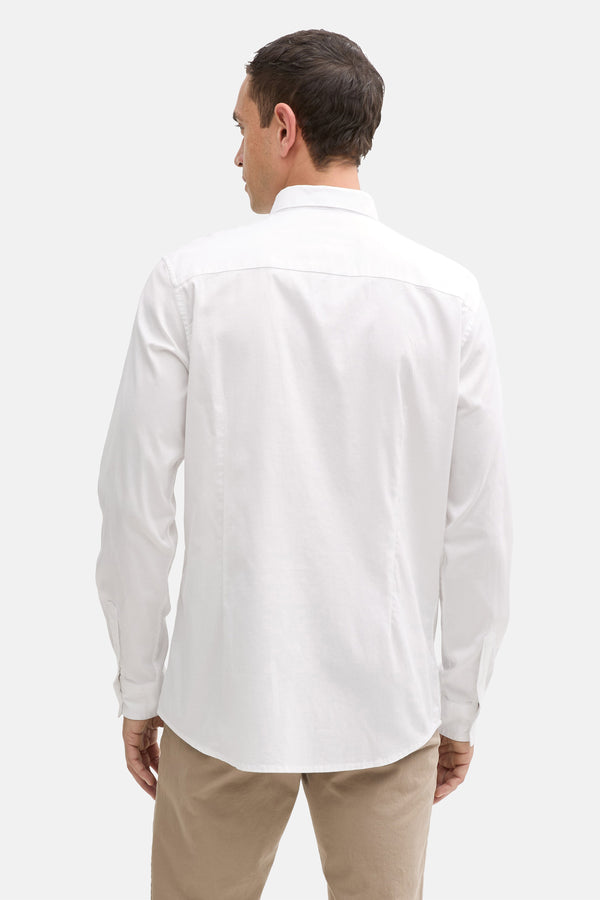 Chemise (manches longues) Blanc - TOM TAILOR