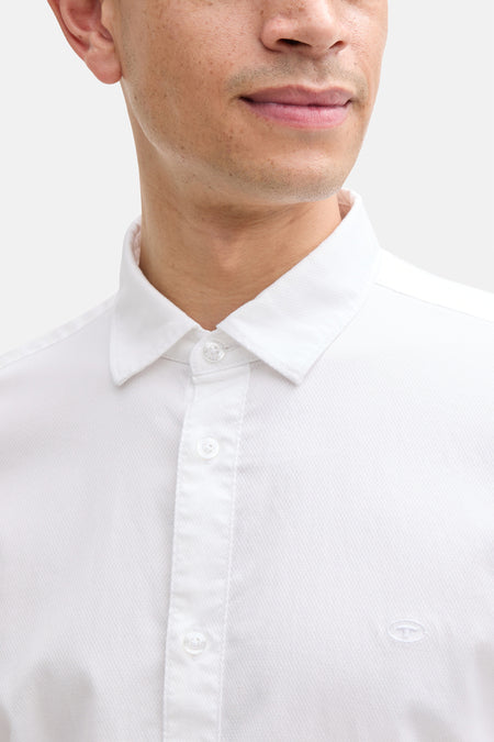 Chemise à manches longues - blanc