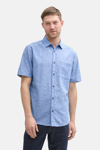 Chemise à manches courtes - bleu