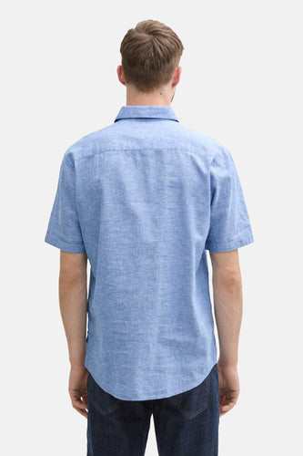 Chemise à manches courtes - bleu - TOM TAILOR