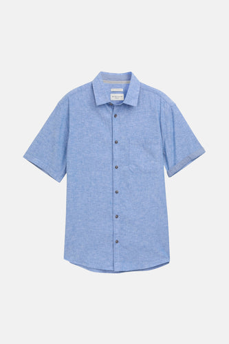 Chemise à manches courtes - bleu - TOM TAILOR