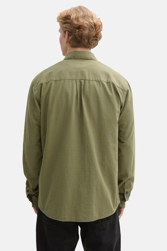 Chemise à manches longues - Kaki - TOM TAILOR