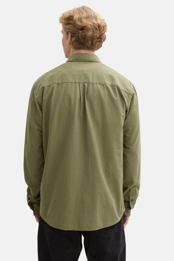 Chemise (manches longues) Vert - TOM TAILOR