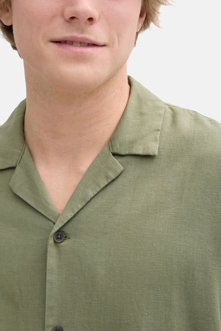 Chemise (manches courtes) Vert - TOM TAILOR