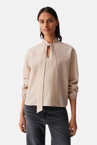 Blouse à manches longues - beige