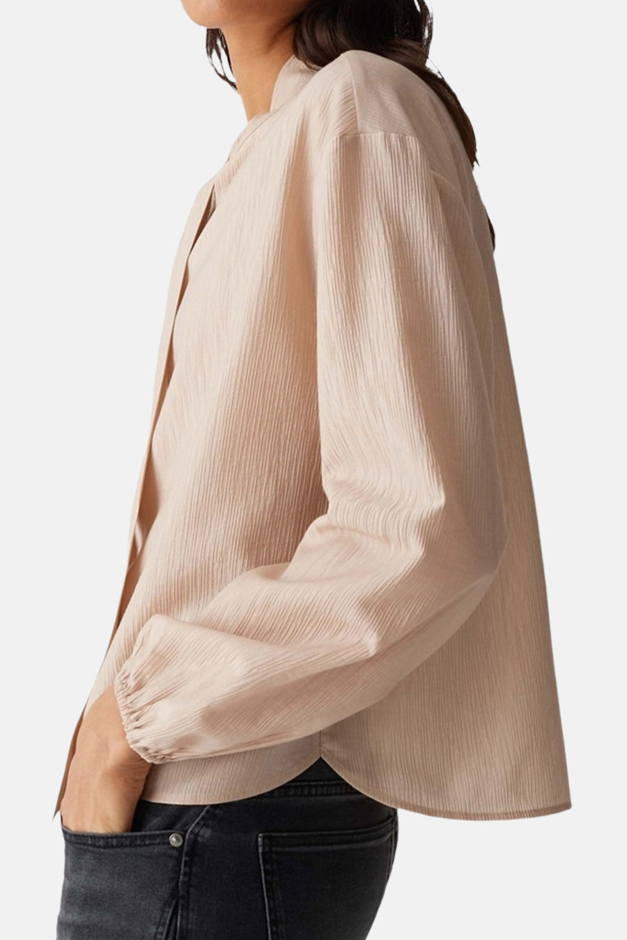 Blouse à manches longues - beige - OPUS - 3