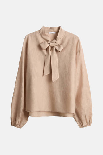 Blouse à manches longues - beige - OPUS - 4