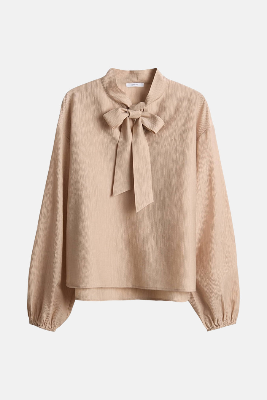 Blouse à manches longues - beige - OPUS - 4