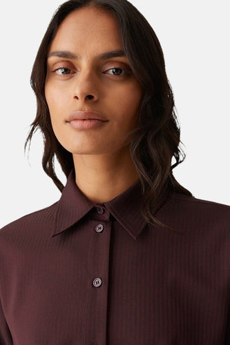 Chemise à manches longues - Bordeaux - OPUS