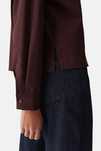 Chemise à manches longues - Bordeaux - OPUS