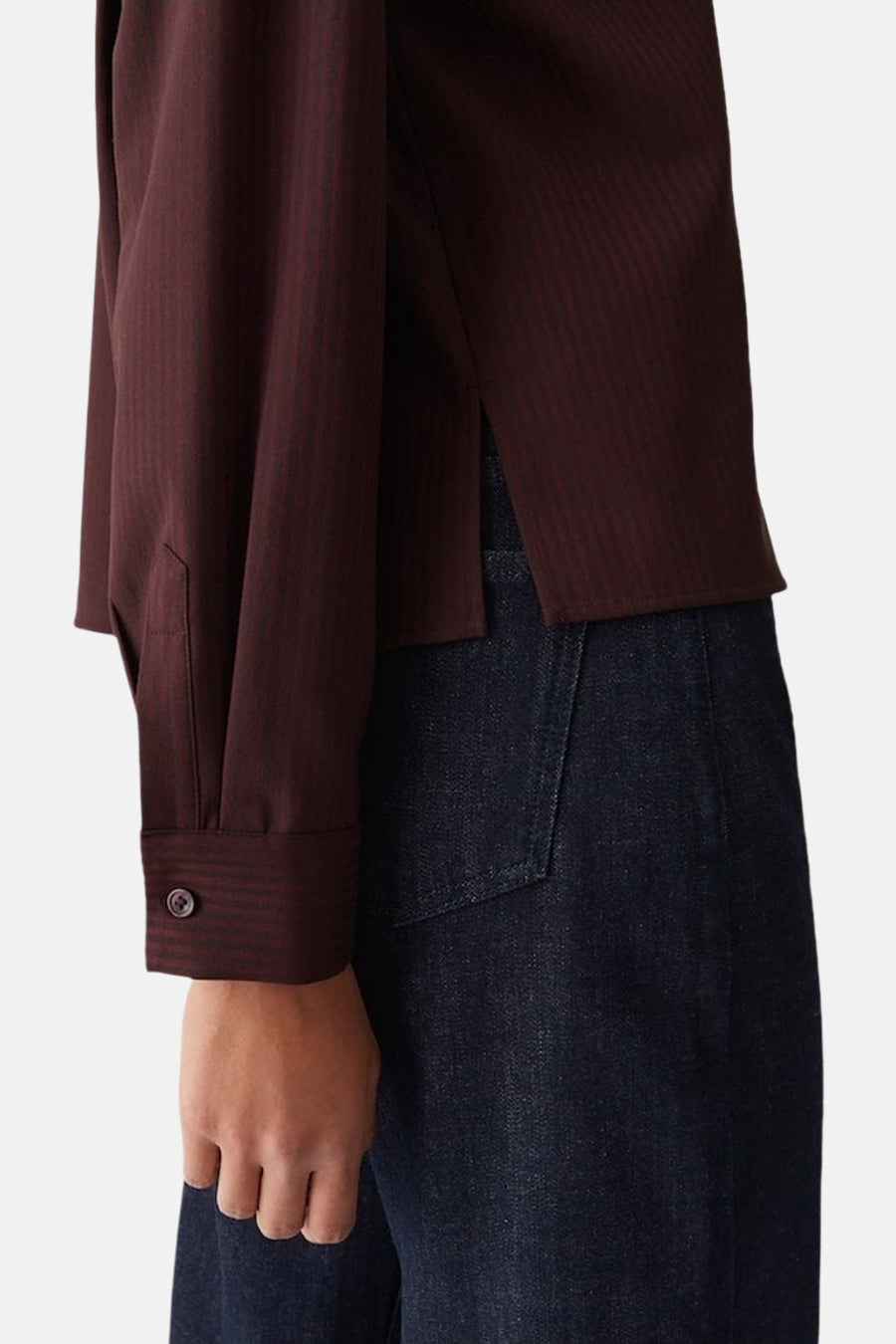 Chemise à manches longues - Bordeaux - OPUS