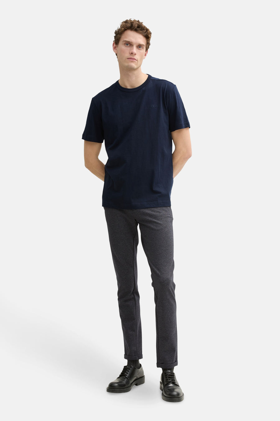 T-shirt à manches courtes - Bleu foncé - TOM TAILOR