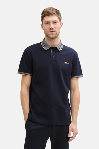 Polo à manches courtes - Bleu foncé