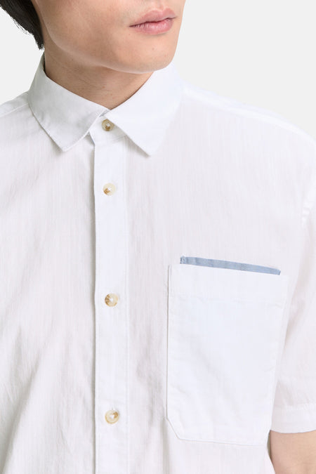 Chemise à manches courtes - blanc