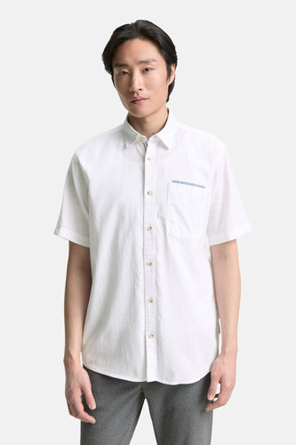 Chemise à manches courtes - blanc - TOM TAILOR